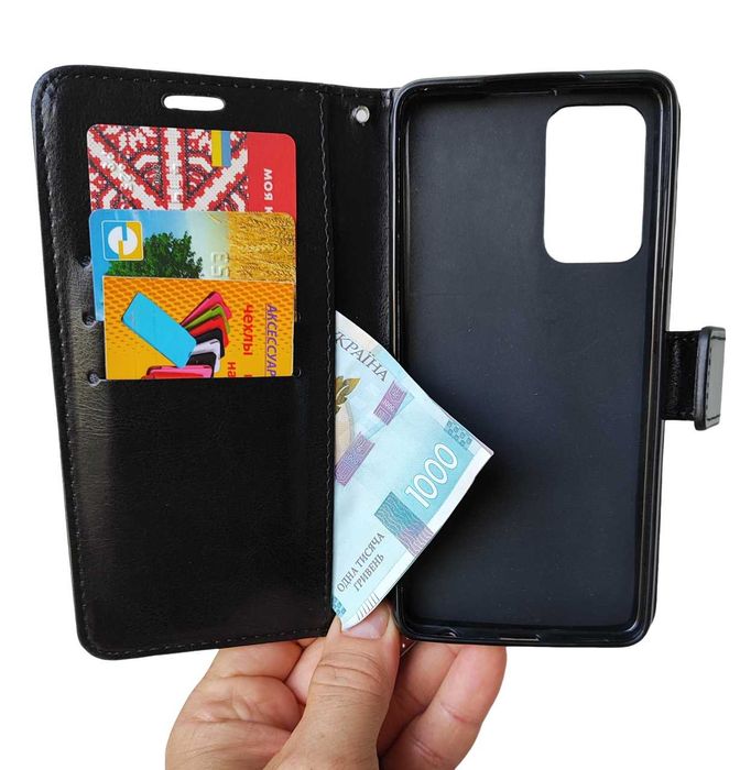 Чохол-книжка чорний на Samsung А36\а52\а53 Чехол портмоне на самсунг