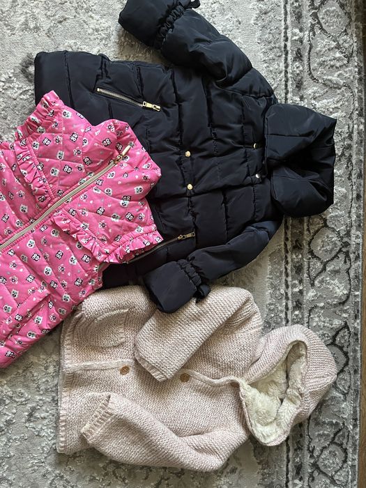 Курточка Zara, шубка, жилетка на дівчинку 2 роки