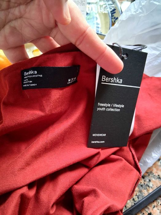 Calça masculina Denim,com t-shirt Breskha
