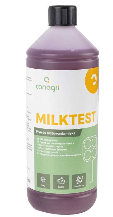 Płyn do testowania mleka MilkTest, 1000 ml + Tacka