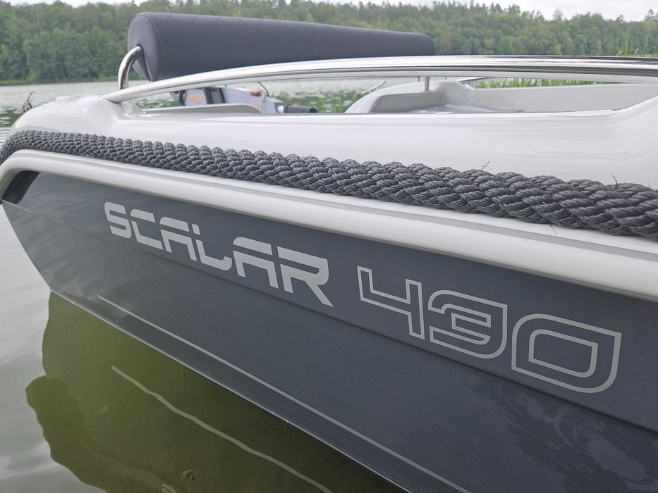Łódź motorowa SCALAR 430 bez konsoli -NOWA, DOSTĘPNA!!!