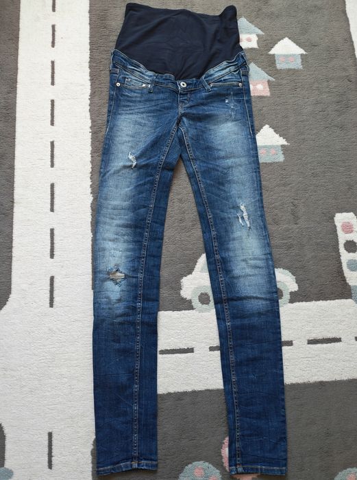Jeansy ciążowe skinny dżinsy mama H&M