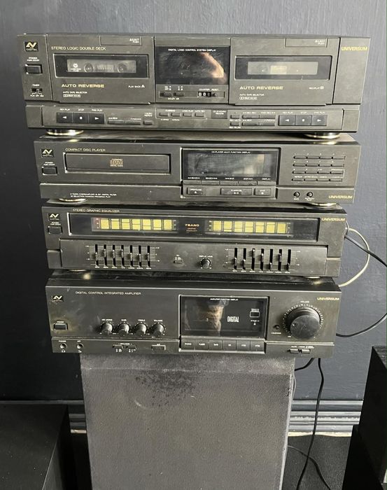 Wieza stero-kolumny- kasety- zestaw