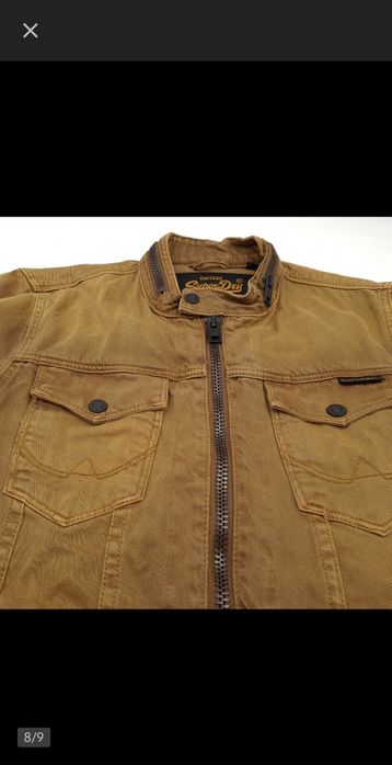 Kurtka jeansowa Męska  Super Dry Cooper Black Denim jak nowa