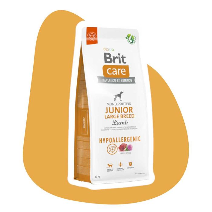Brit Care Dog Hypoallergenic Junior Large Breed Lamb 12kg Jagnięcina hipoalergiczna karma dla młodych psów ras dużych