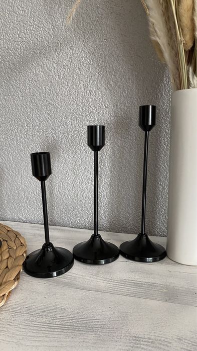 Підсвічники золотисті та чорні, новорічний декор,ранери , сер