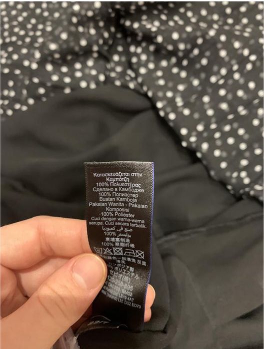 Довге плаття сукня в горошок під пояс шифонове next 10 s-m