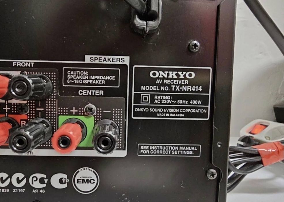 5.1 AV Amplifier Onkyo TX-NR414, HDMI, USB, 3D, LAN