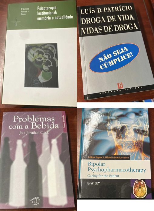Livros de Psiquiatria, Toxicodependência, Psicoterapia, etc