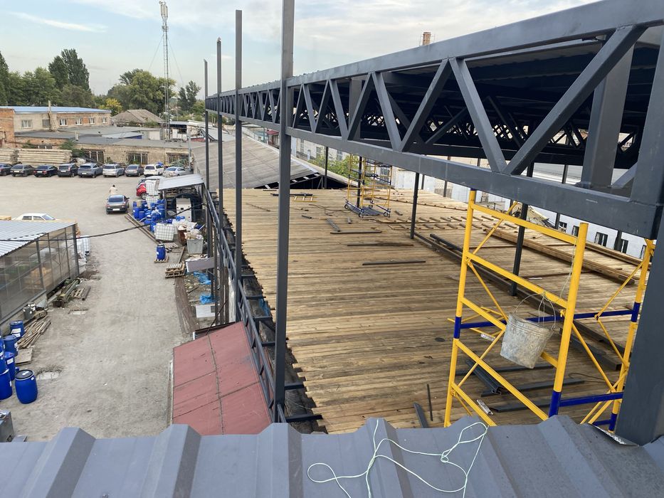 Склад. Ангар. Металлоконструкции. Кровля крыш. Бетонные работы