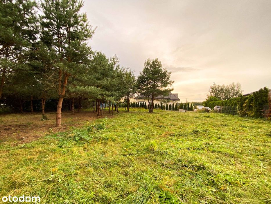 Działka 1137 m² pod dom | 35×33 m | Prace Duże | S7 – 5 min