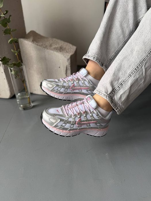 Кросівки жіночі Nike P-6000 White Elemental Pink та Beige Caramel Кроссовки женские
