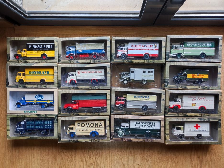 Camiões de distribuição, escala 1/43