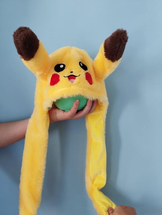 Czapka Pikachu dla dzieci z podnoszonymi uszkami