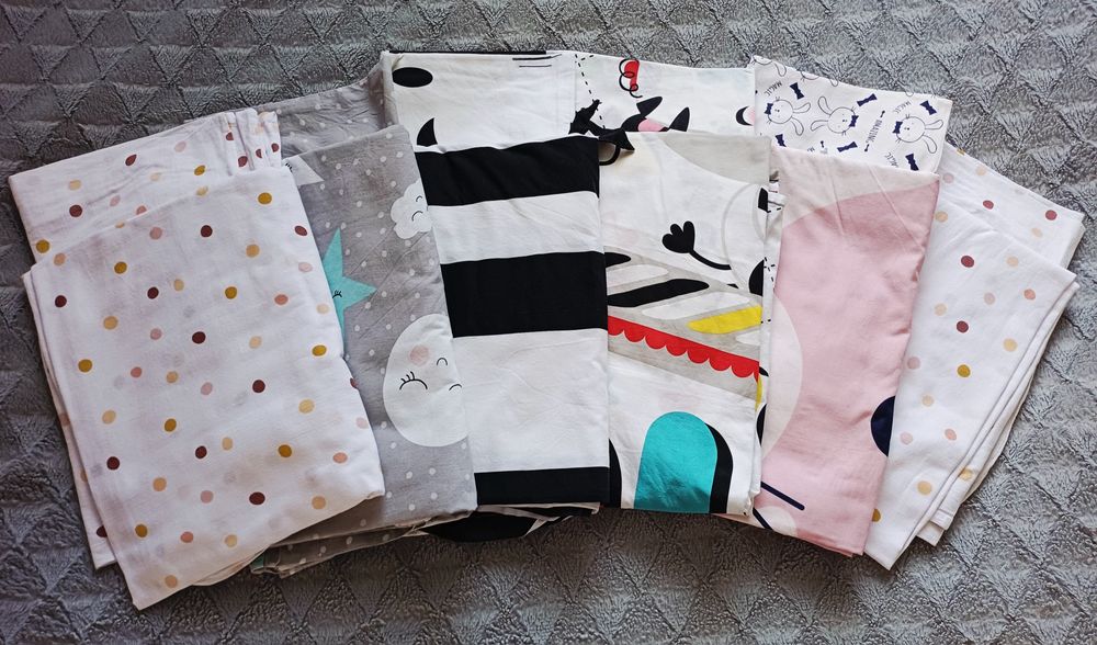 Zestaw 6 kompletów bawełnianej pościeli dla dzieci