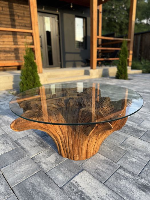 Столик з натурального дерева