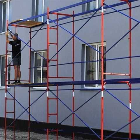 Будівельні риштування. Леса строительные. Вишка тура. Ліса. Риштовка.