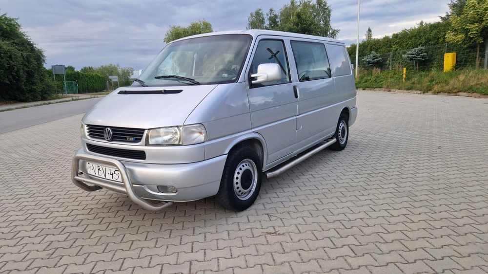 Volkswagen TRANSPORTER T4 Elektryka Tempomat Dubel Kabina Brygadówka Rury Hak  T4 2.5TDI 102KM Elektryka Tempomat Dubel Kabina Brygadówka Rury Hak