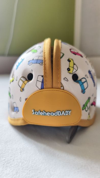 Kask ochronny dla dzieci Safehead Baby, wzór auta