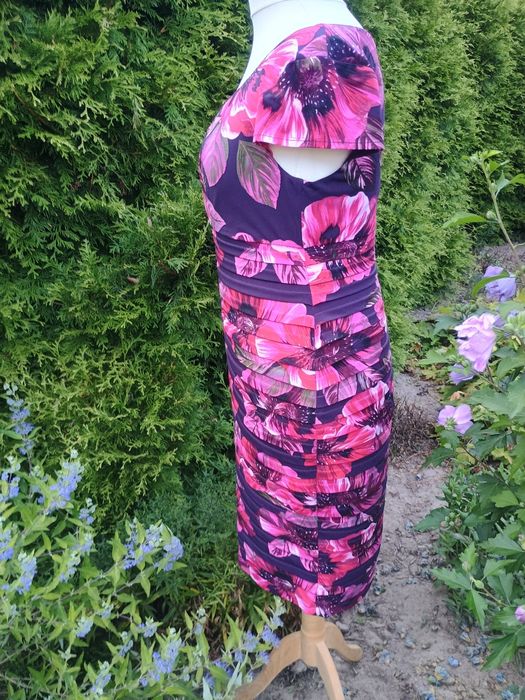 Wizytowa sukienka R 44 ,  RABAT szczegóły w opisie