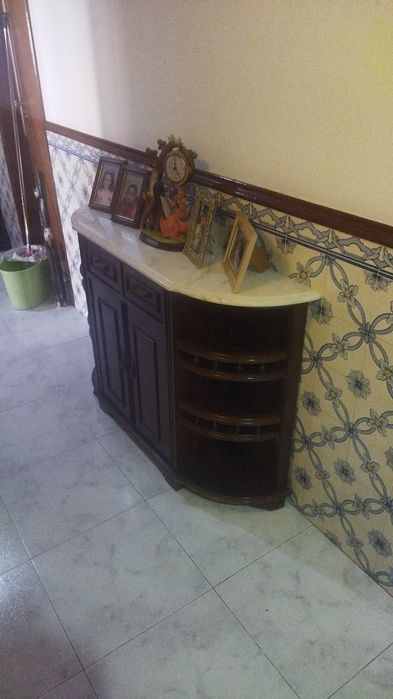 Conjunto de móvel de canto e sapateira
