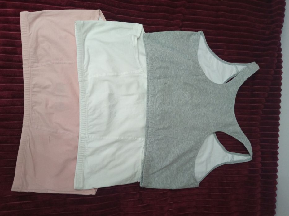 Набор  комфортных  3 топов бюстгалтеров большого размера