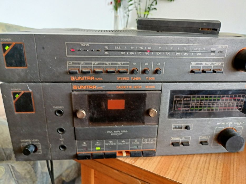 Zestaw UNITRA tuner T3015, deck M3016
