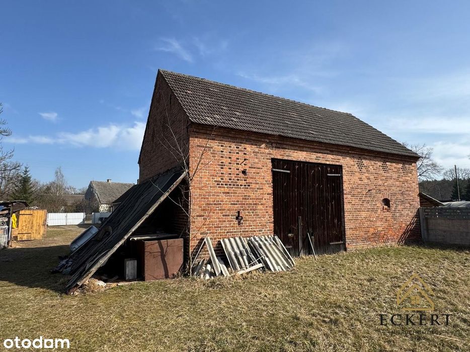 Karszyn | 12 arów | Dom + stodoła do adaptacji
