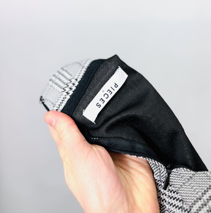 Bluzka w kratę z krótkim rękawem S 36