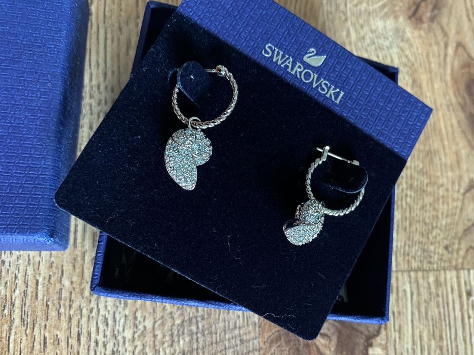 Nowe Kolczyki damskie Swarovski Shell Nautilus