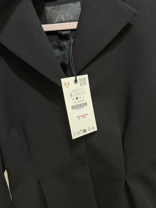 Приталений піджак zara НОВИЙ З БІРКОЮ