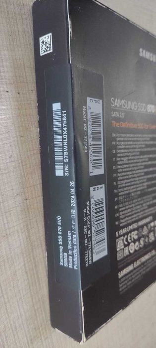 SSD накопичувач Samsung 870 EVO 500GB 2.5" SATAIII 3D V-NAND