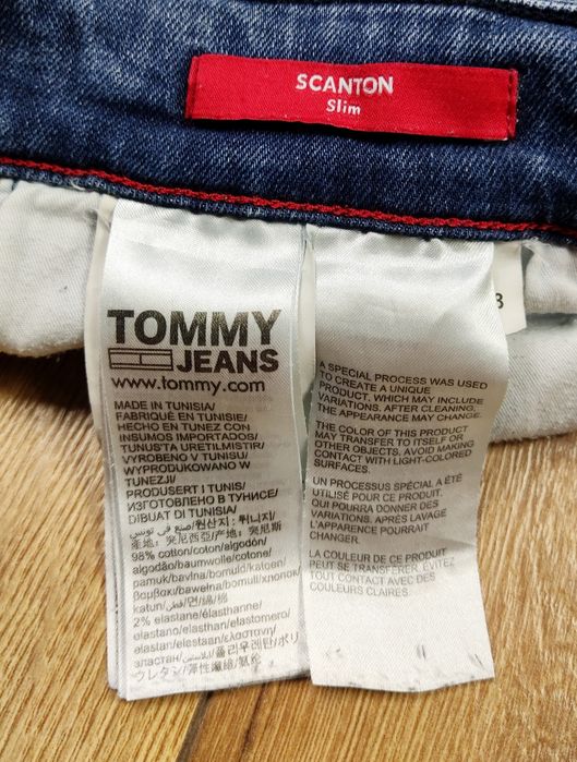 Tommy Jeans Scanton Slim damskie spodnie jeansowe w rozmiarze M - W28