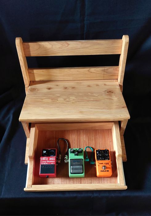 Suporte amplificador e pedalboard