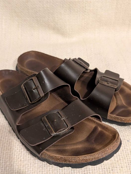 Klapki skórzane męskie