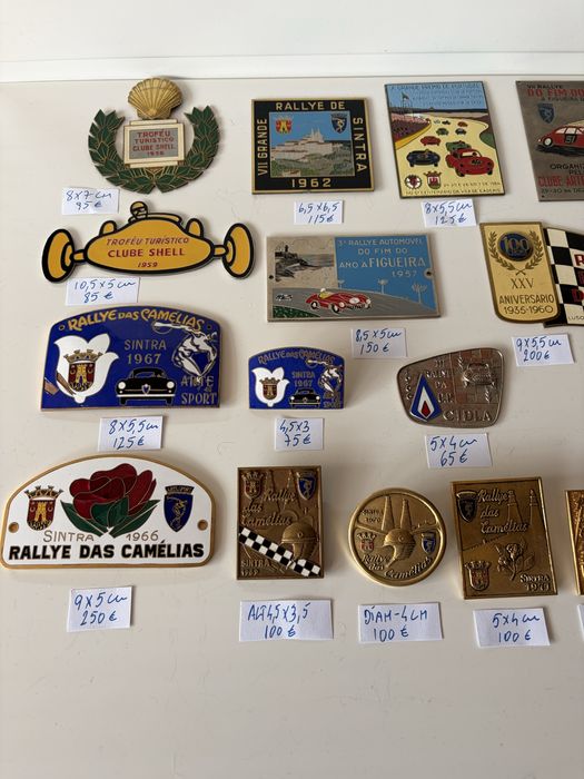 chapas placas rallye classicos automobilia