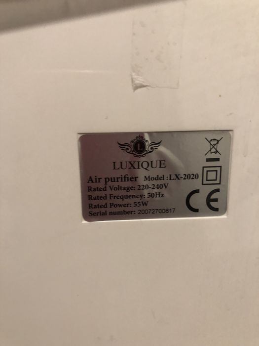 Oczyszczacz/jonizator powietrza Luxique