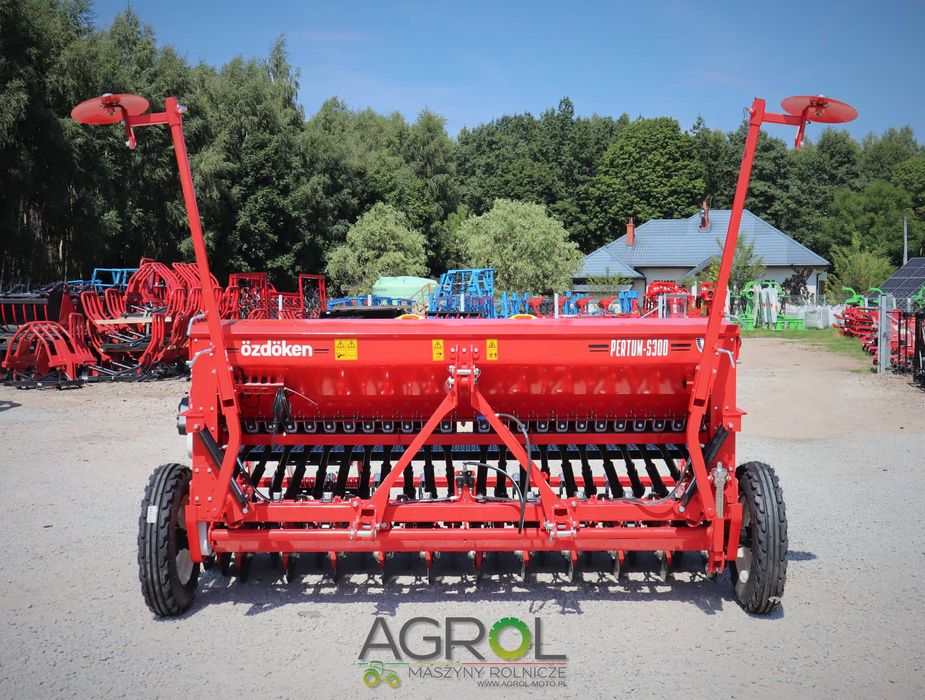 Siewnik zbożowy dwutalerzowy nawozowy ścieżki Ozdoken Pertum S300 F300