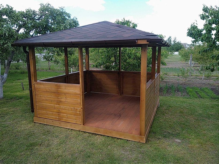 Альтанка. Беседка. Беседка деревянная. Альтанка з дерева. Бесідка Київ