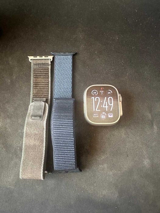 Apple Watch Ultra 2 Cellular + 2 Braceletes + Carregador (98% capacidade bateria)