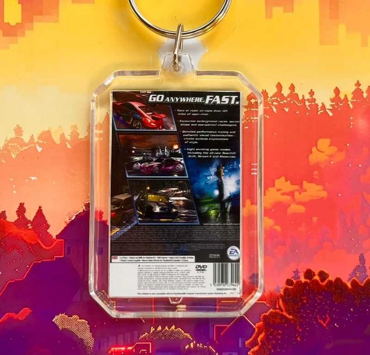 Brelok NFS: Underground 2 - mini okładka gry PS2