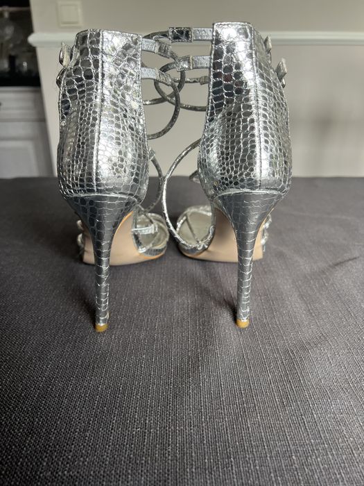 Srebrne sandałki 40 rozm DeeZee.