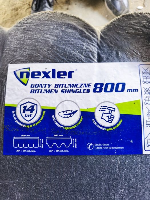 Gont bitumiczny grafit nexler 24 m