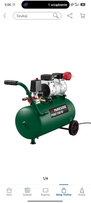 Nowy Kompresor bezolejowy Parkside PSKO 248 B1