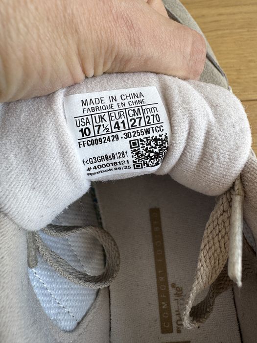 Bezowe Reebok rozmiar 41 klasyczki do wszystkiego