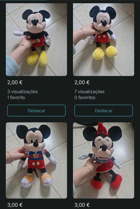 Vários brinquedos disponíveis não comprar anúncio