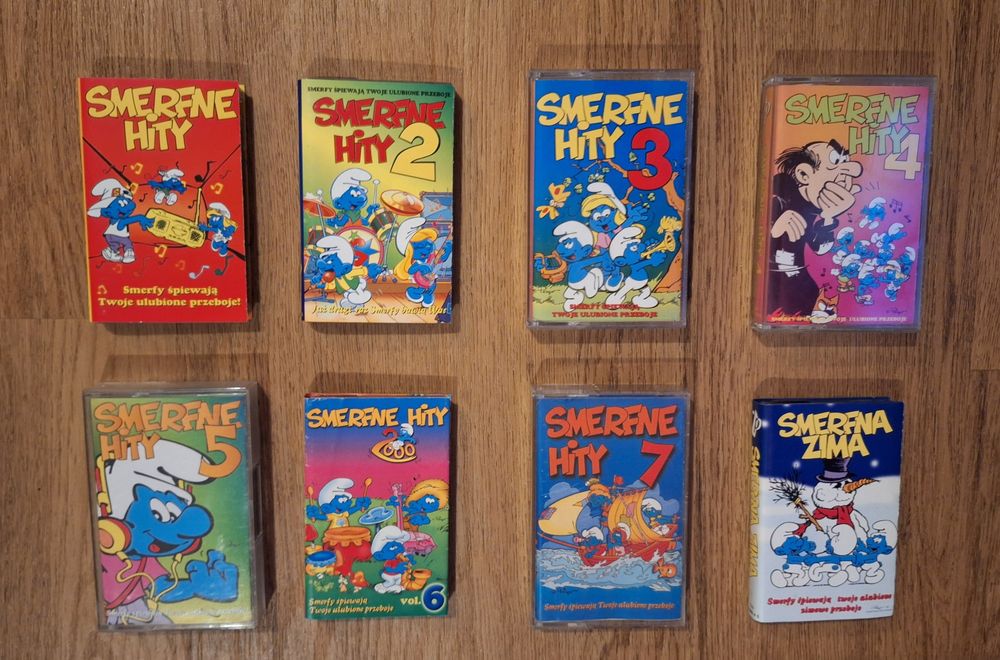 Smerfne hity 1-7 i smerfna zima kasety
