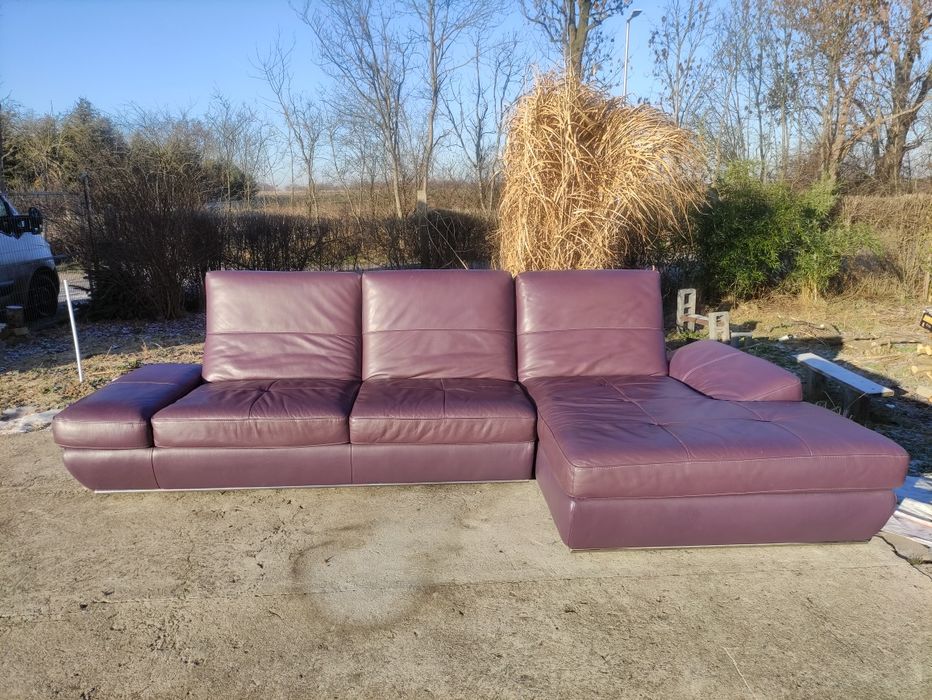 Skórzany narożnik/rogówka/wypoczynek- 100% skóra naturalna! Nowoczesny