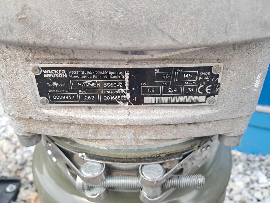 Skoczek WACKER NEUSON BS 60-2 / 13r / 68 kg dwusuw / Bs 60-4 bomag bt