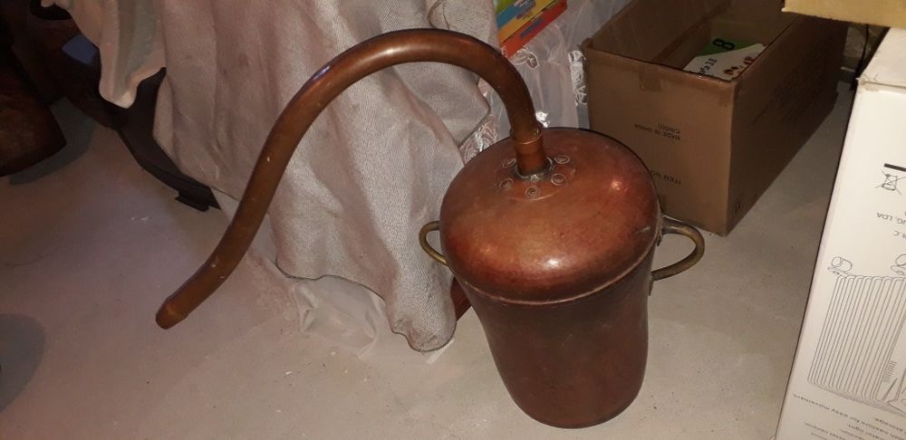 Caldeira de alambique e cabeças